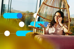 mujer hablad por telefono