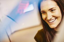 Smiling woman portrait