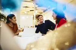 Group having a conversation